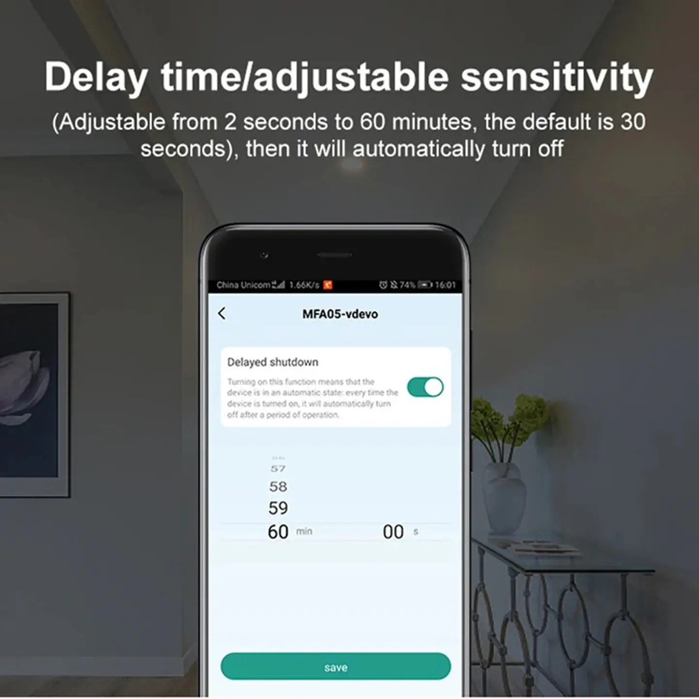 Sensor de movimiento PIR WiFi para hogar inteligente 5