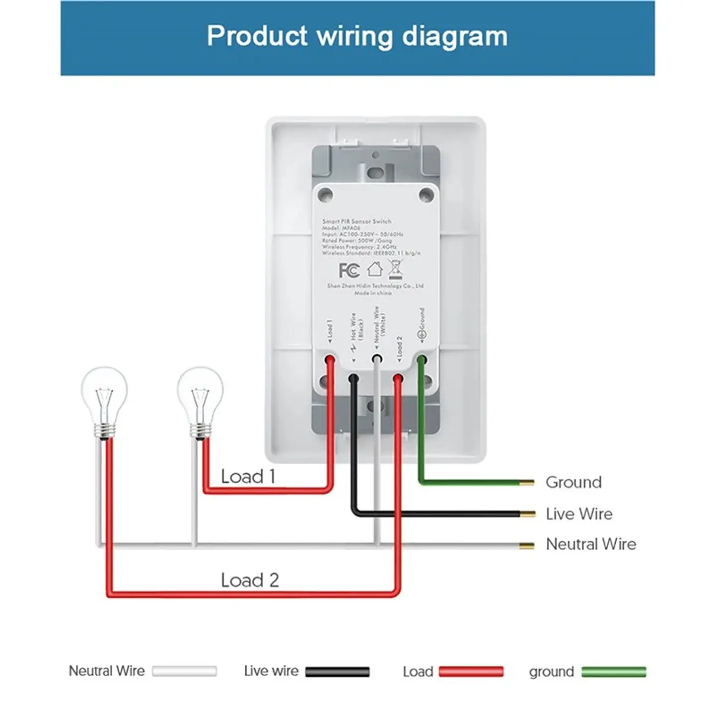 Sensor de movimiento PIR WiFi para hogar inteligente 6