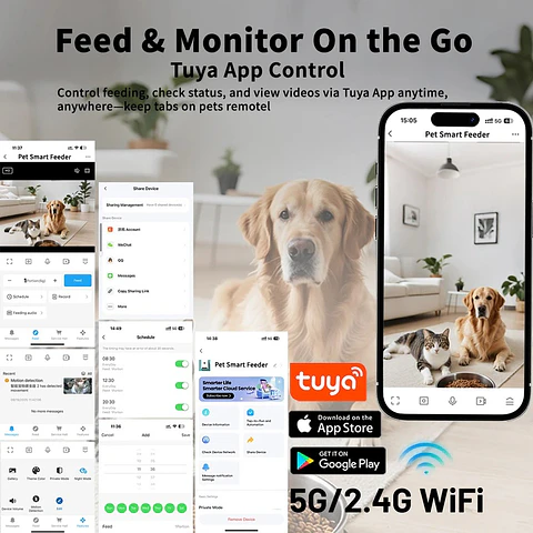 Comedero Inteligente para Gatos y Perros Automático