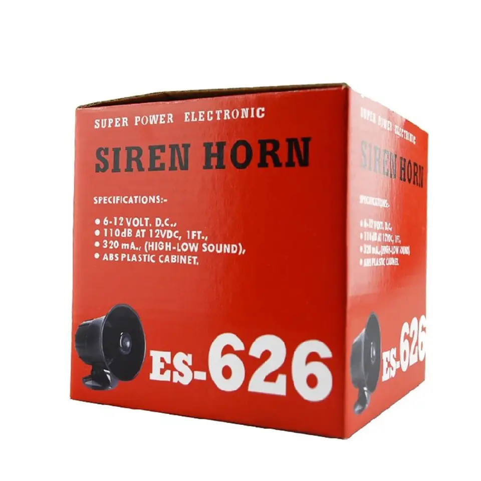 Sirena alarma exterior 12V 115dB para seguridad 6