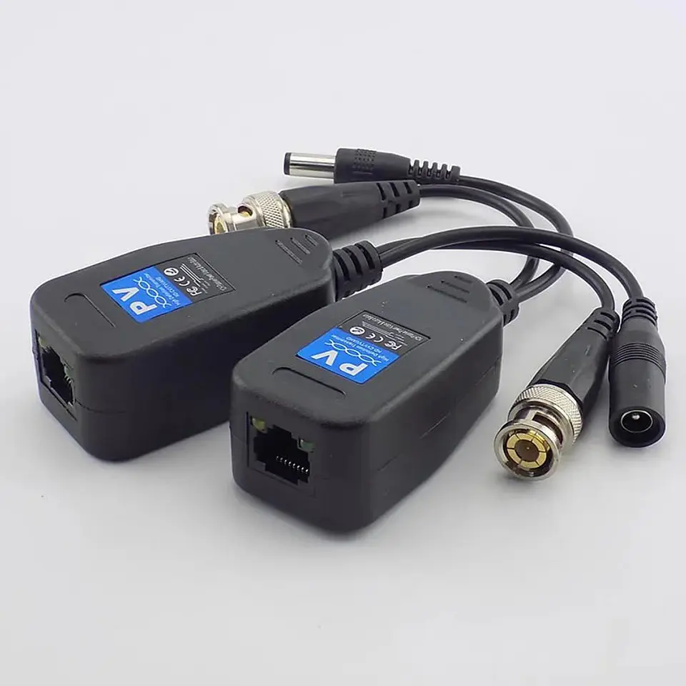 Conectores Balun de Vídeo BNC a RJ45 para CCTV 2