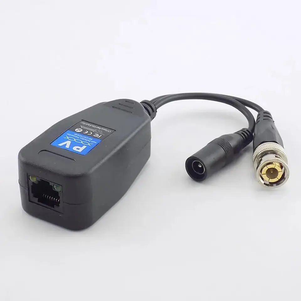 Conectores Balun de Vídeo BNC a RJ45 para CCTV 6