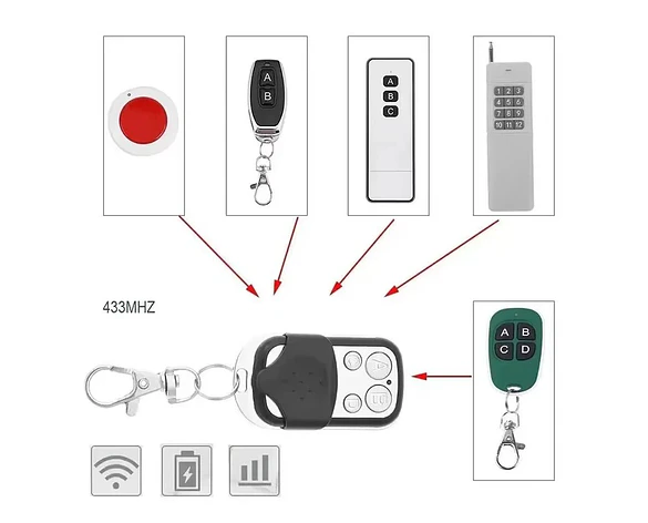 Control remoto 433MHz para garaje y automatización