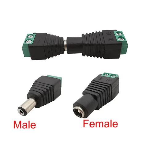 Adaptador Conector Jack DC 5.5x2.1mm 5.5x2.5mm
