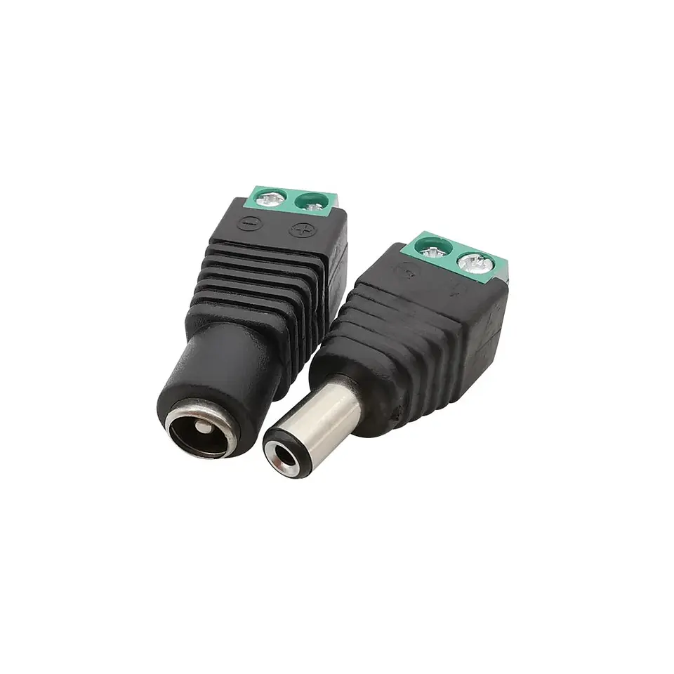 Adaptador Conector Jack DC 5.5x2.1mm 5.5x2.5mm 5