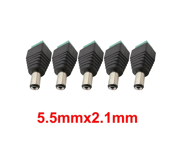 Adaptador Conector Jack DC 5.5x2.1mm 5.5x2.5mm