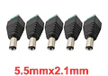 Adaptador Conector Jack DC 5.5x2.1mm 5.5x2.5mm