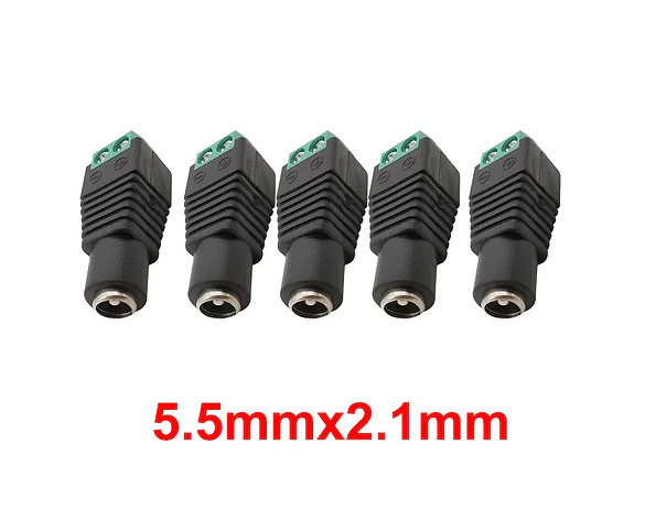 Adaptador Conector Jack DC 5.5x2.1mm 5.5x2.5mm