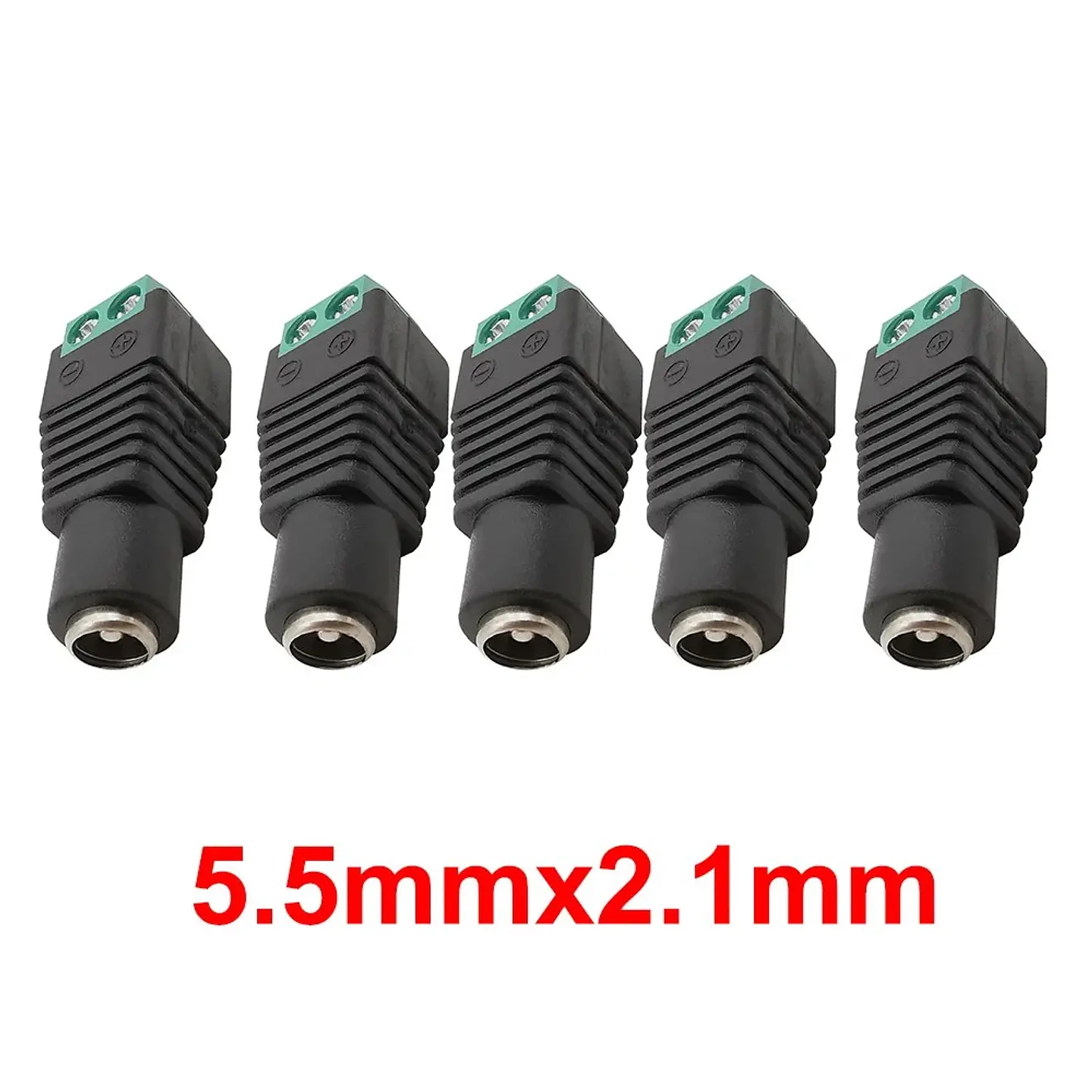 Adaptador Conector Jack DC 5.5x2.1mm 5.5x2.5mm 7