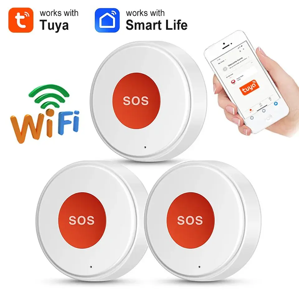 Botón SOS WiFi de emergencia para hogar 2