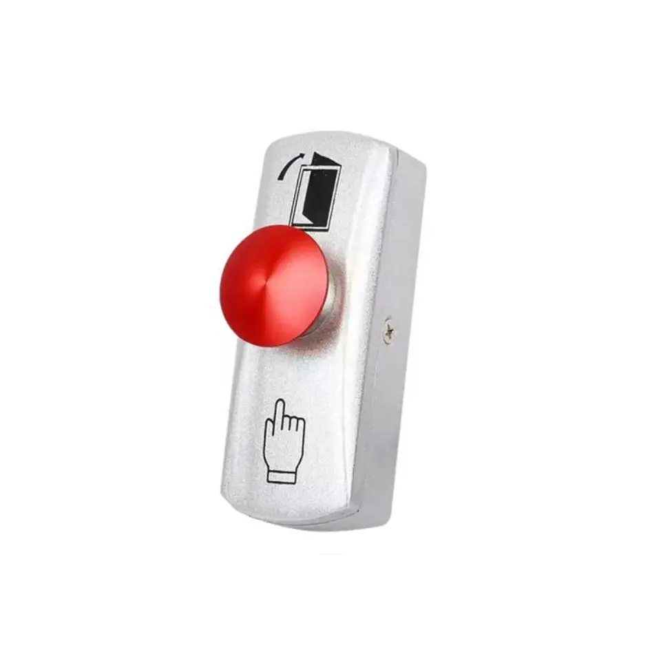 Pulsador boton de salida metalico 6