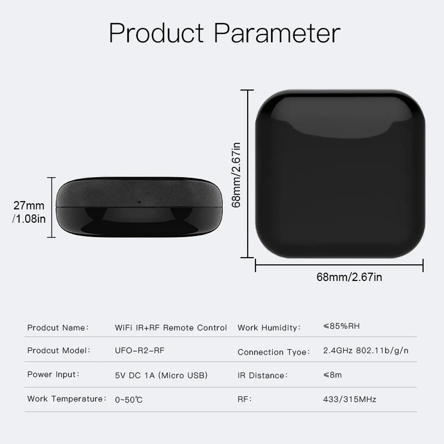 Control Remoto Universal WiFi RF IR para Hogar Inteligente 6