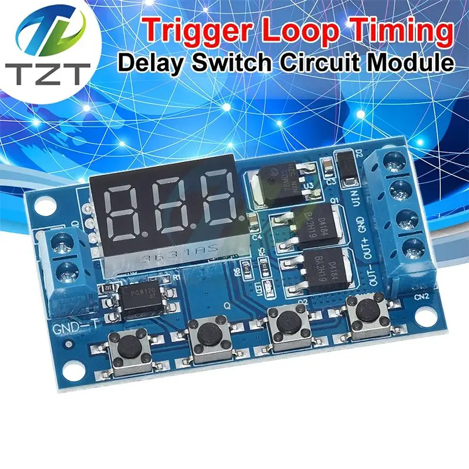 Módulo de Control de Retardo Dual MOS 12V 24V 1