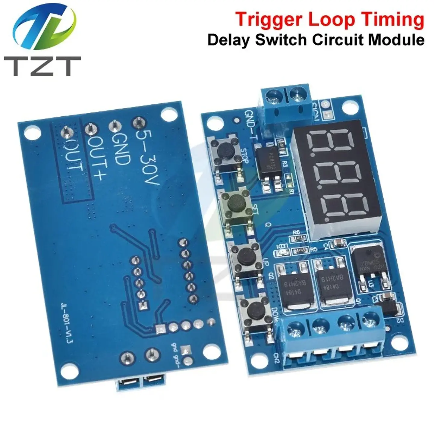 Módulo de Control de Retardo Dual MOS 12V 24V 4