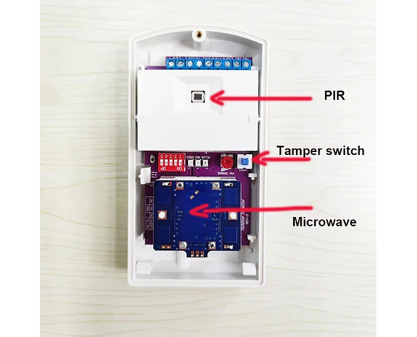 Sensor de Movimiento PIR Microondas Impermeable