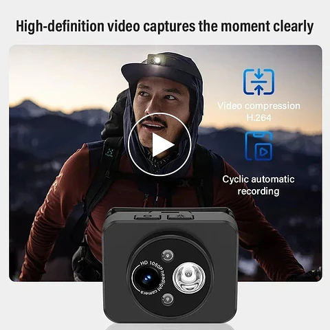 Cámara Deportiva 1080P para Exteriores