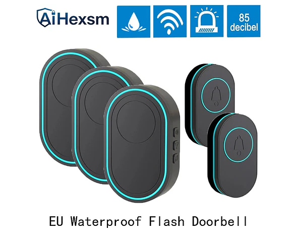 Timbre inalámbrico resistente al agua para casa