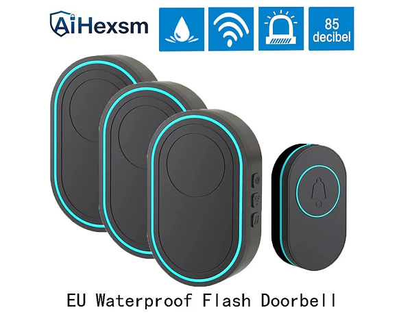 Timbre inalámbrico resistente al agua para casa