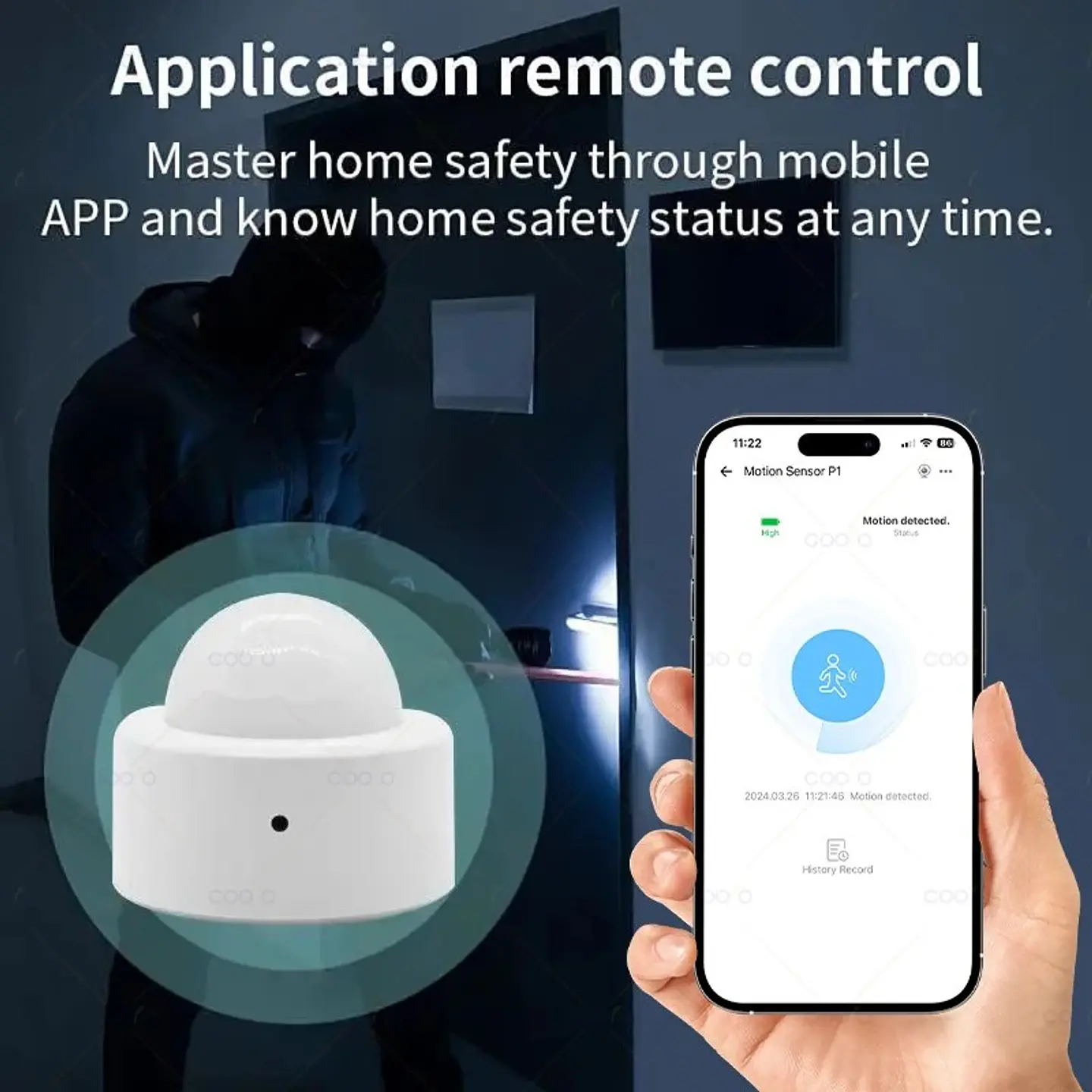 Sensor de Movimiento Zigbee PIR Infrarrojo 4