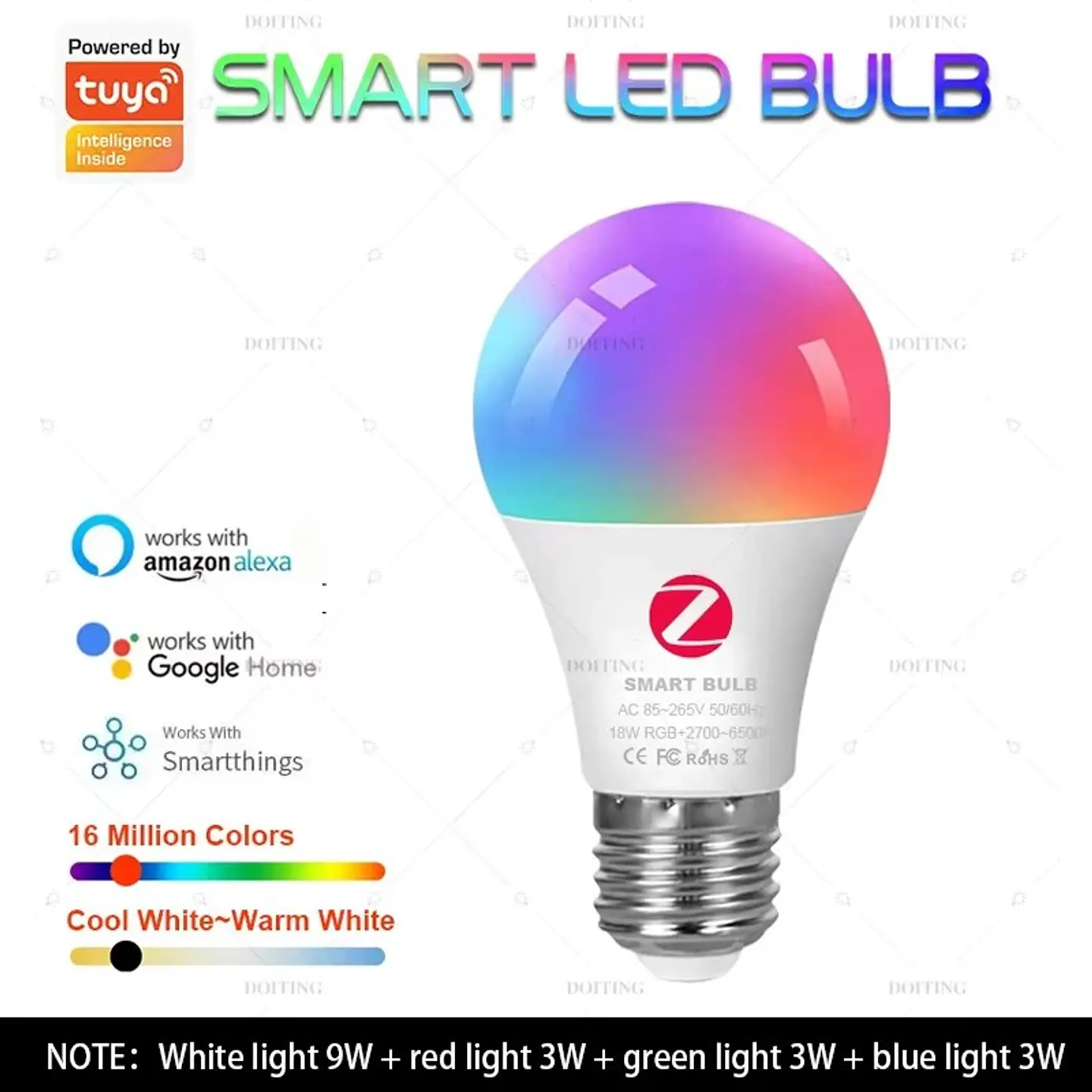 Bombilla LED Inteligente Zigbee E27 B22 7