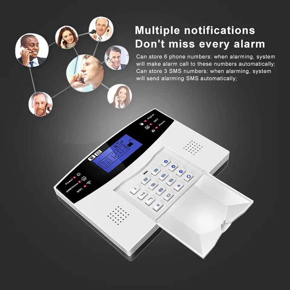 Sistema de Alarma de Seguridad 4G/3G de Casa y Oficina Llamada y SMS 4