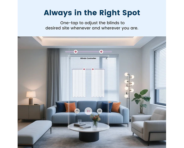 Motor Inteligente para Cortinas WiFi RF433