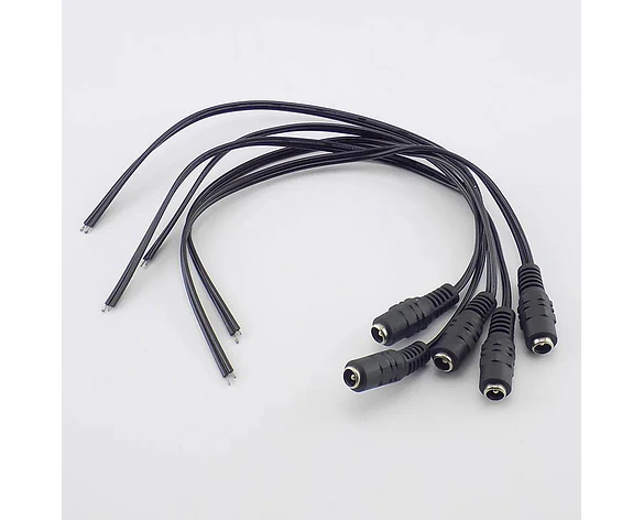 Conectores macho y hembra 12V CC para CCTV y LED