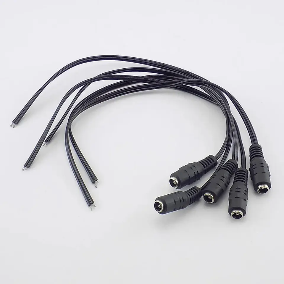 Conectores macho y hembra 12V CC para CCTV y LED 3
