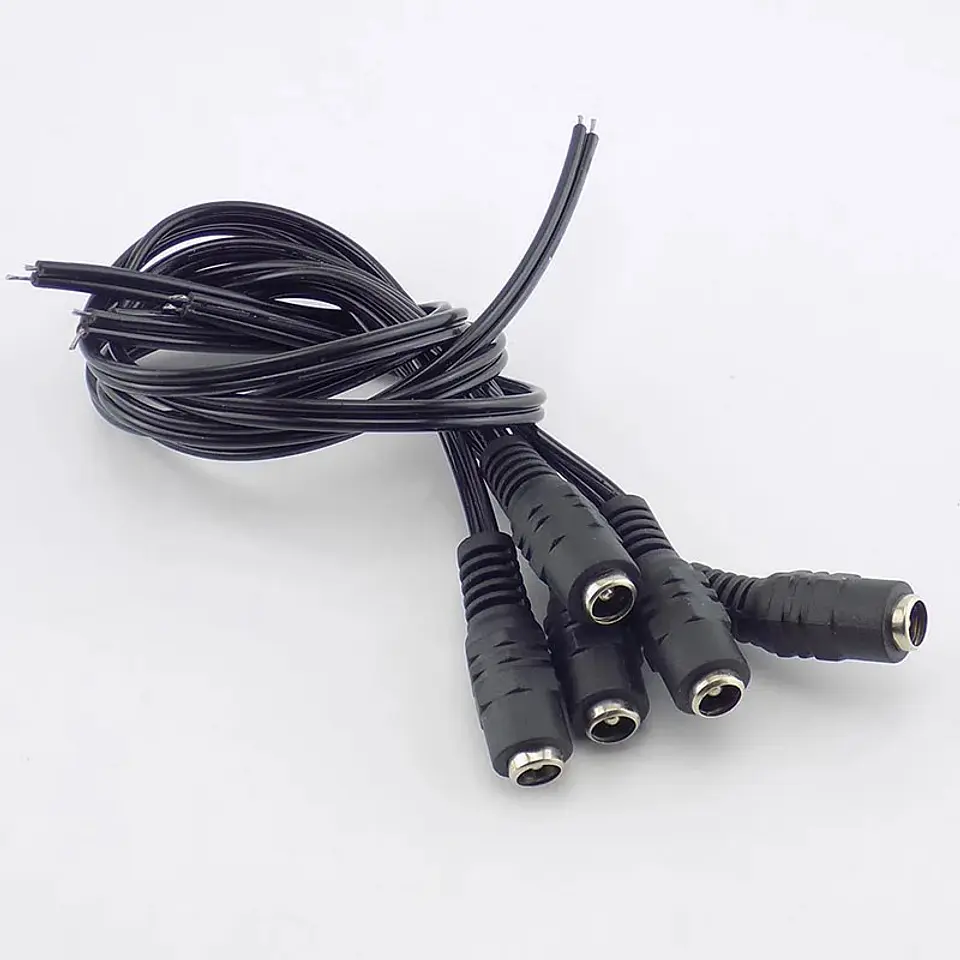 Conectores macho y hembra 12V CC para CCTV y LED 4