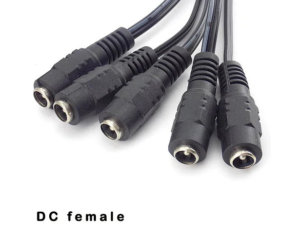 Conectores macho y hembra 12V CC para CCTV y LED