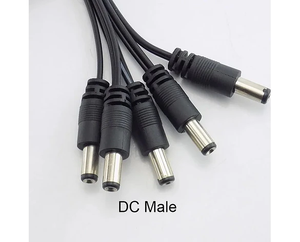 Conectores macho y hembra 12V CC para CCTV y LED