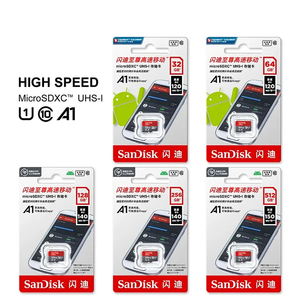 Tarjeta Micro SD 128GB UHS-I A1 para cámaras y dispositivos 6