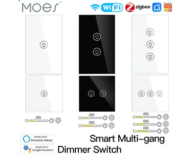 Interruptor atenuador de luz inteligente ZigBee