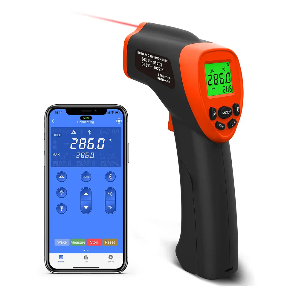 Termómetro Infrarrojo Profesional Rango -50 a 550 °C 7