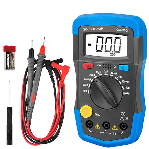 Medidor de capacitancia digital 0.1pF a 20000uF