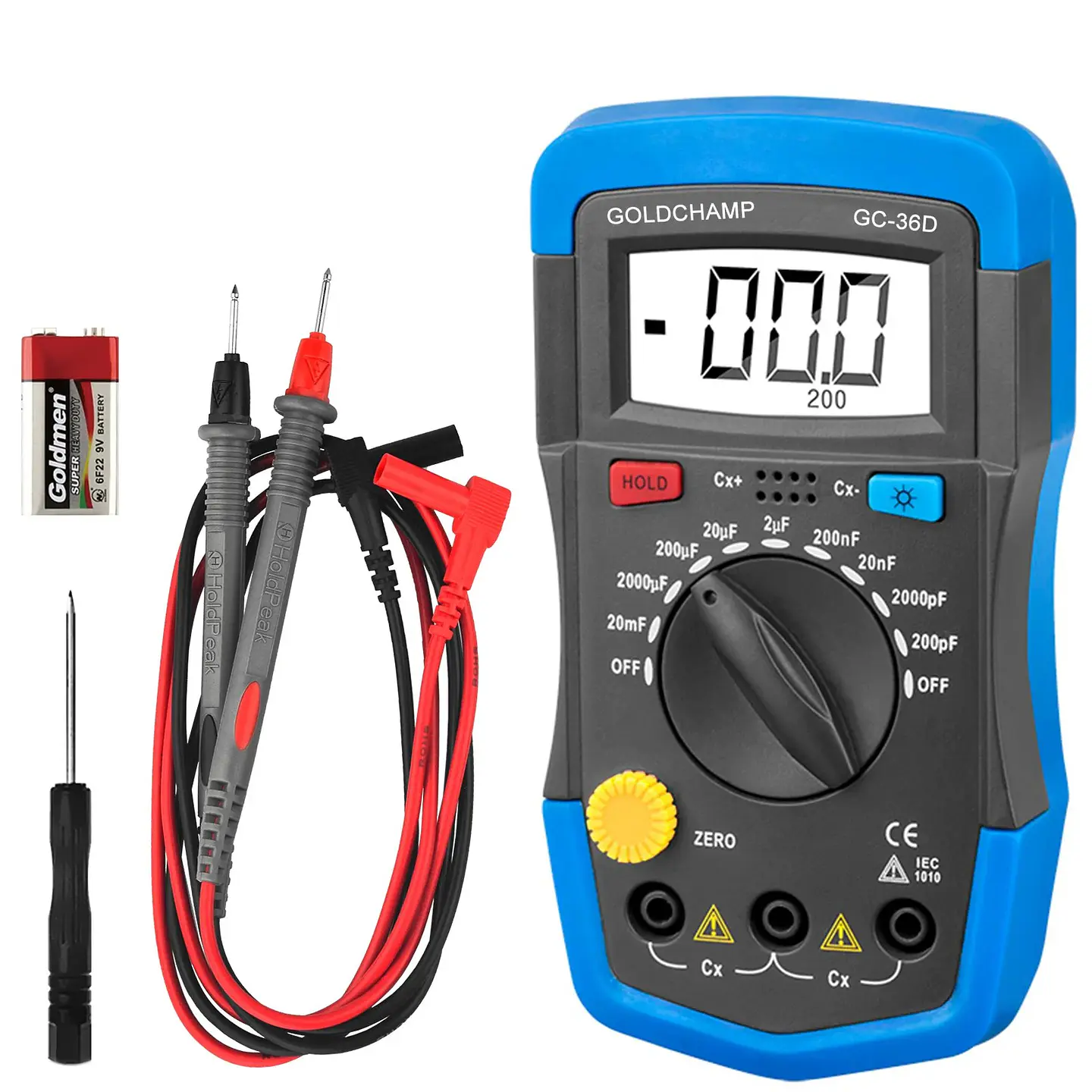 Medidor de capacitancia digital 0.1pF a 20000uF 1