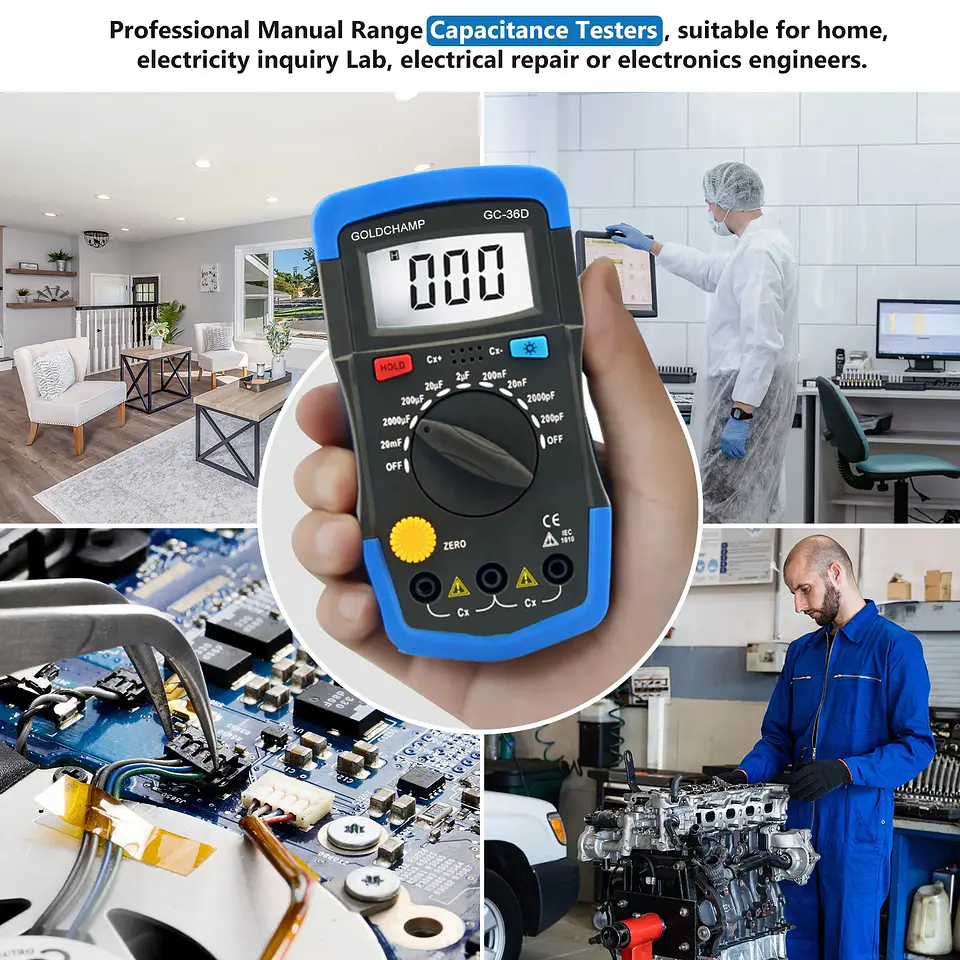 Medidor de capacitancia digital 0.1pF a 20000uF 4