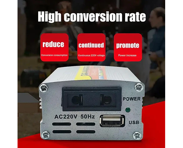 Inversor de corriente 220W para coche y hogar
