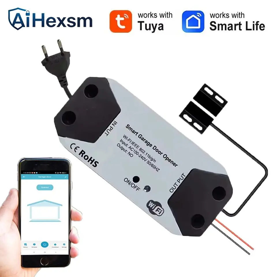 Controlador inteligente de puerta de garaje WiFi 9