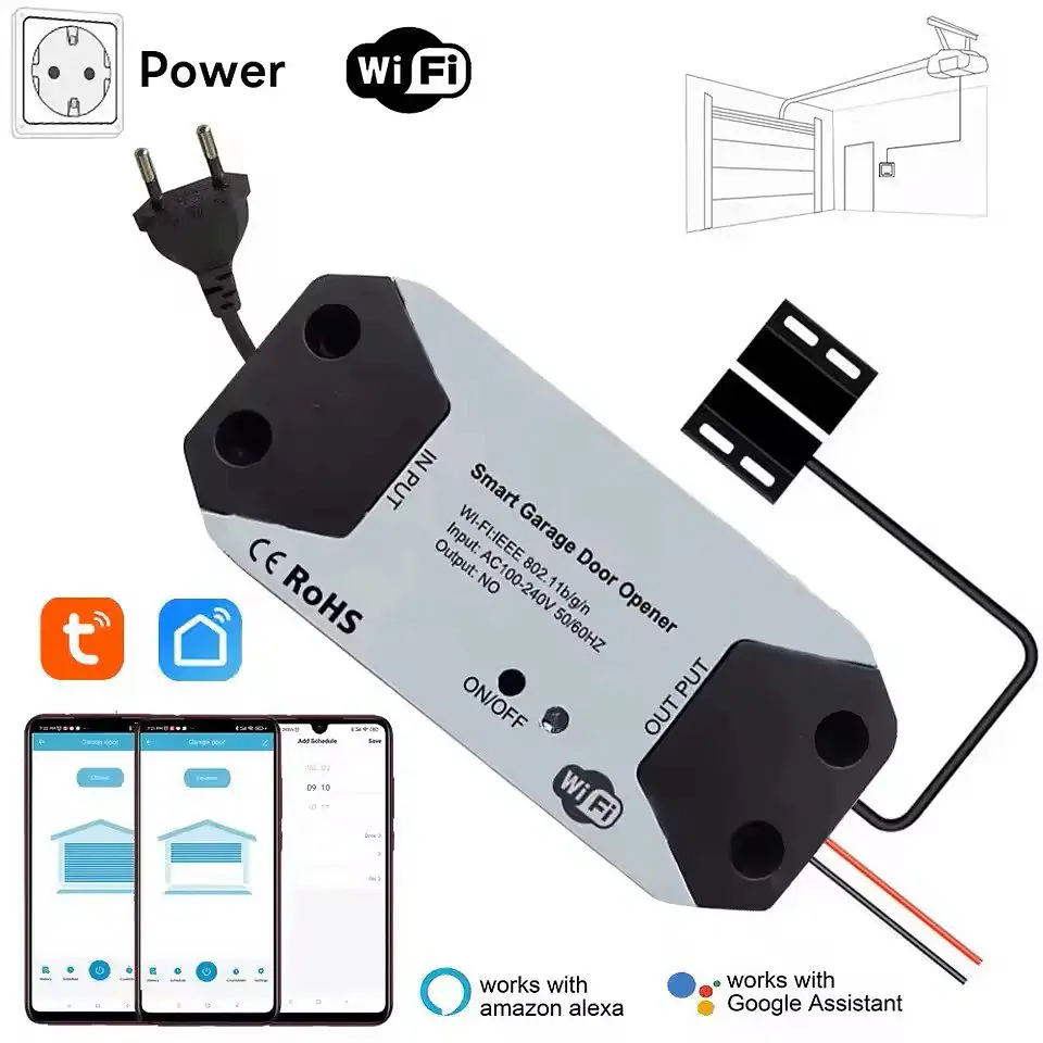Controlador inteligente de puerta de garaje WiFi 4