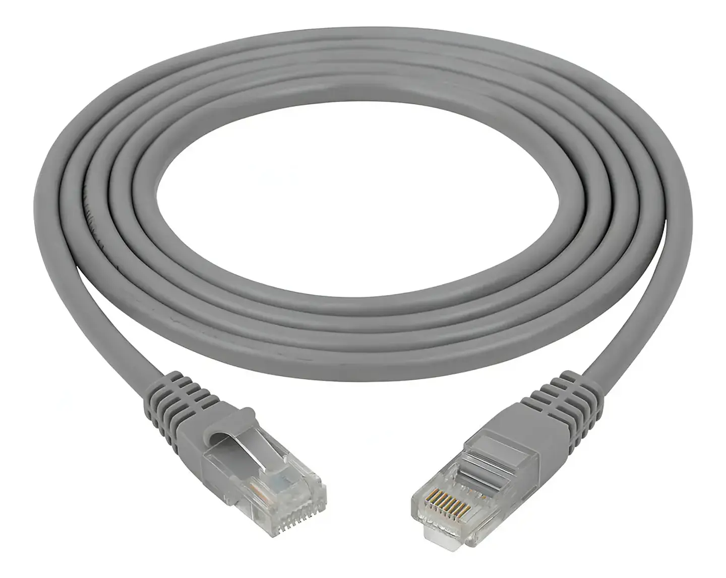 Cable UTP CAT 6 red con Conector RJ45 de 4 Pares Gris por metros 100% Cobre 1