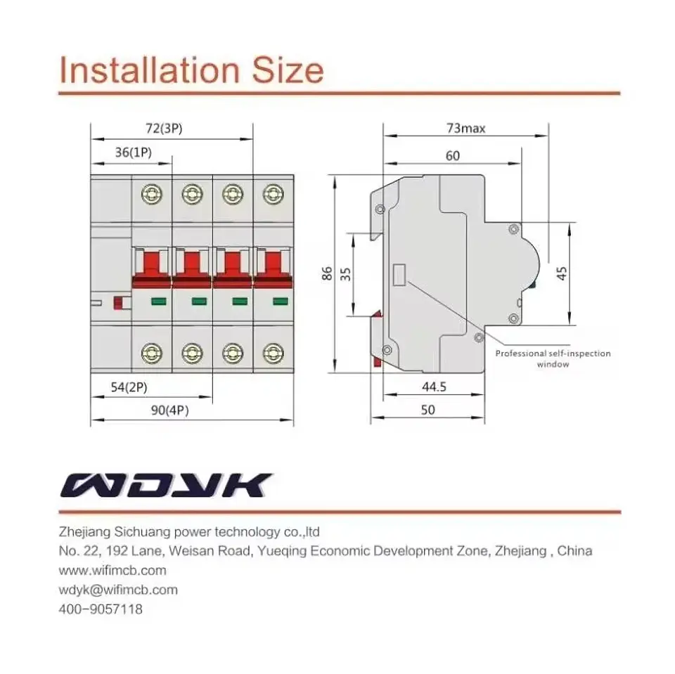 Disyuntor Inteligente WiFi 16A Control Remoto 6