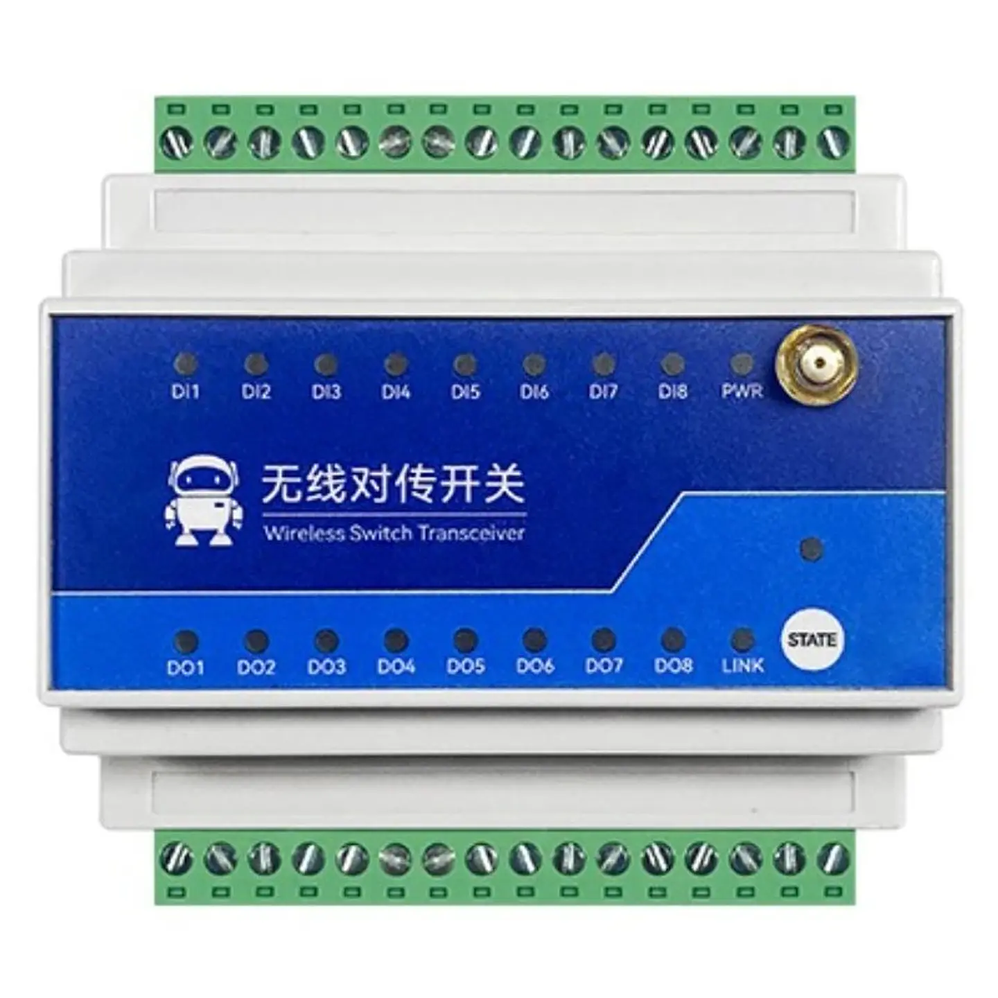 Interruptor de relé inalámbrico LoRa 8 vías 10KM 4