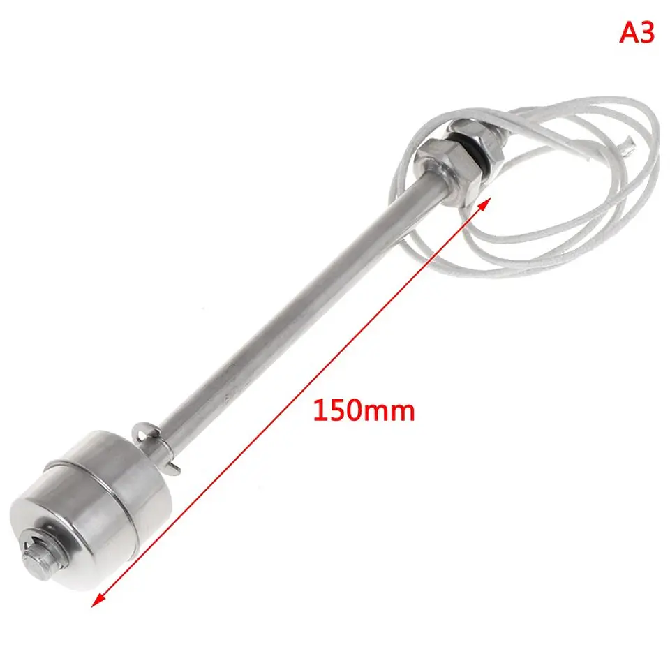 Interruptor de Nivel de Agua con Flotador Vertical de Acero Inoxidable 10