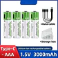 Baterías Recargables de Litio USB Tipo-C 1.5V AA y AAA Alta Capacidad - Miniatura 7