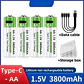Baterías Recargables de Litio USB Tipo-C 1.5V AA y AAA Alta Capacidad - Miniatura 9