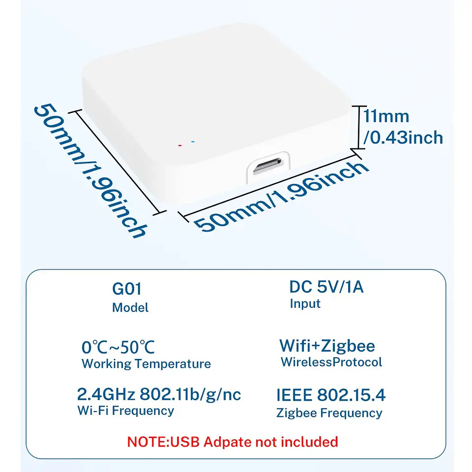 Hub Zigbee 3.0 Inalámbrico Smart Home Automatización Chile 6