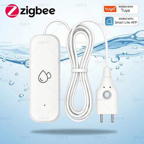 Sensor de Fugas de Agua Smart Life Tuya Inalámbrico ZigBee