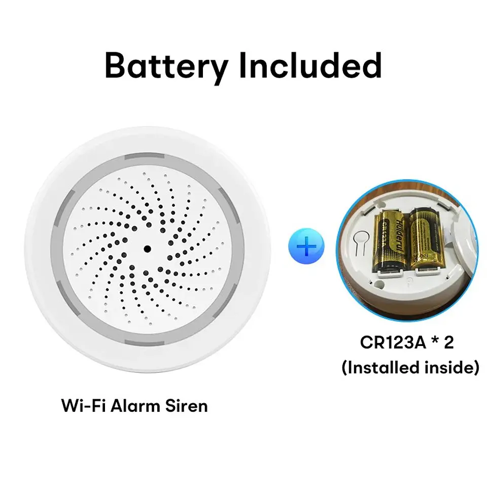 Sirena de Alarma WiFi Inteligente para Seguridad del Hogar 8
