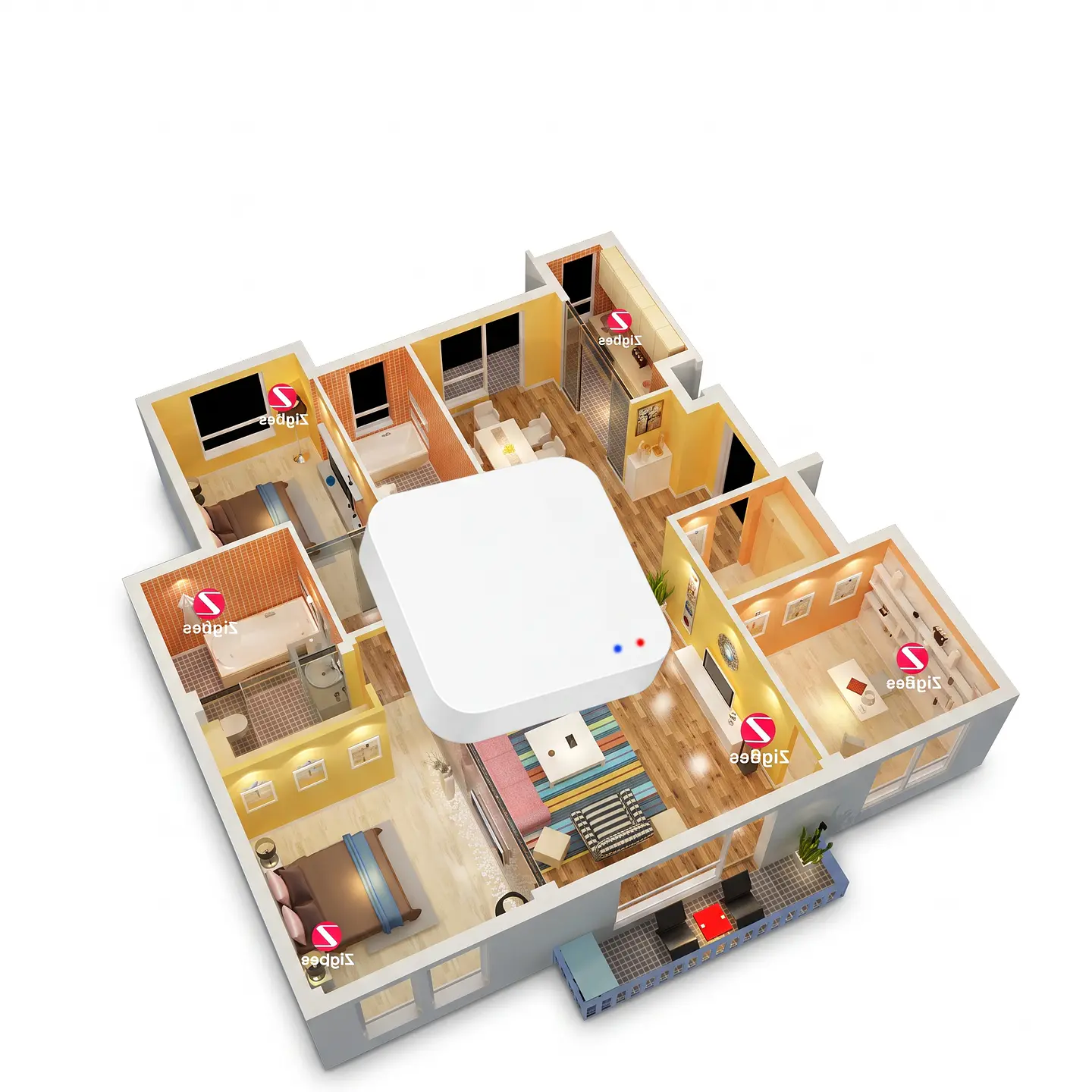 Hub Zigbee 3.0 Inalámbrico Smart Home Automatización Chile 5